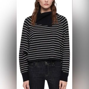 AllSaints Maddie Cropped Roll Neck Sweater